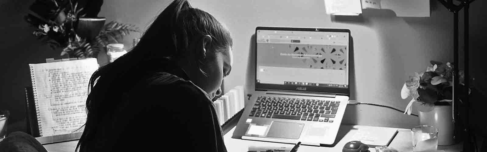 Professional web design services showing designer working on responsive website layouts